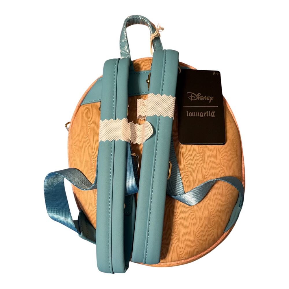 Loungefly Disney Pinocchio Wood Frame Portrait Figural Mini Backpack NWT - Picture 4 of 5